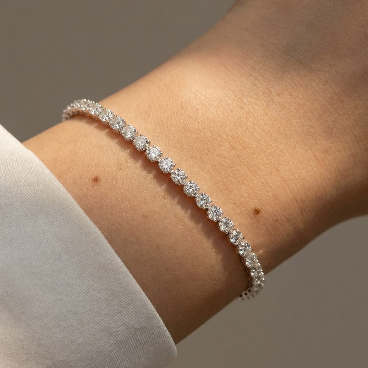 25 Sterling Silver CZ Tennis Bracelet
