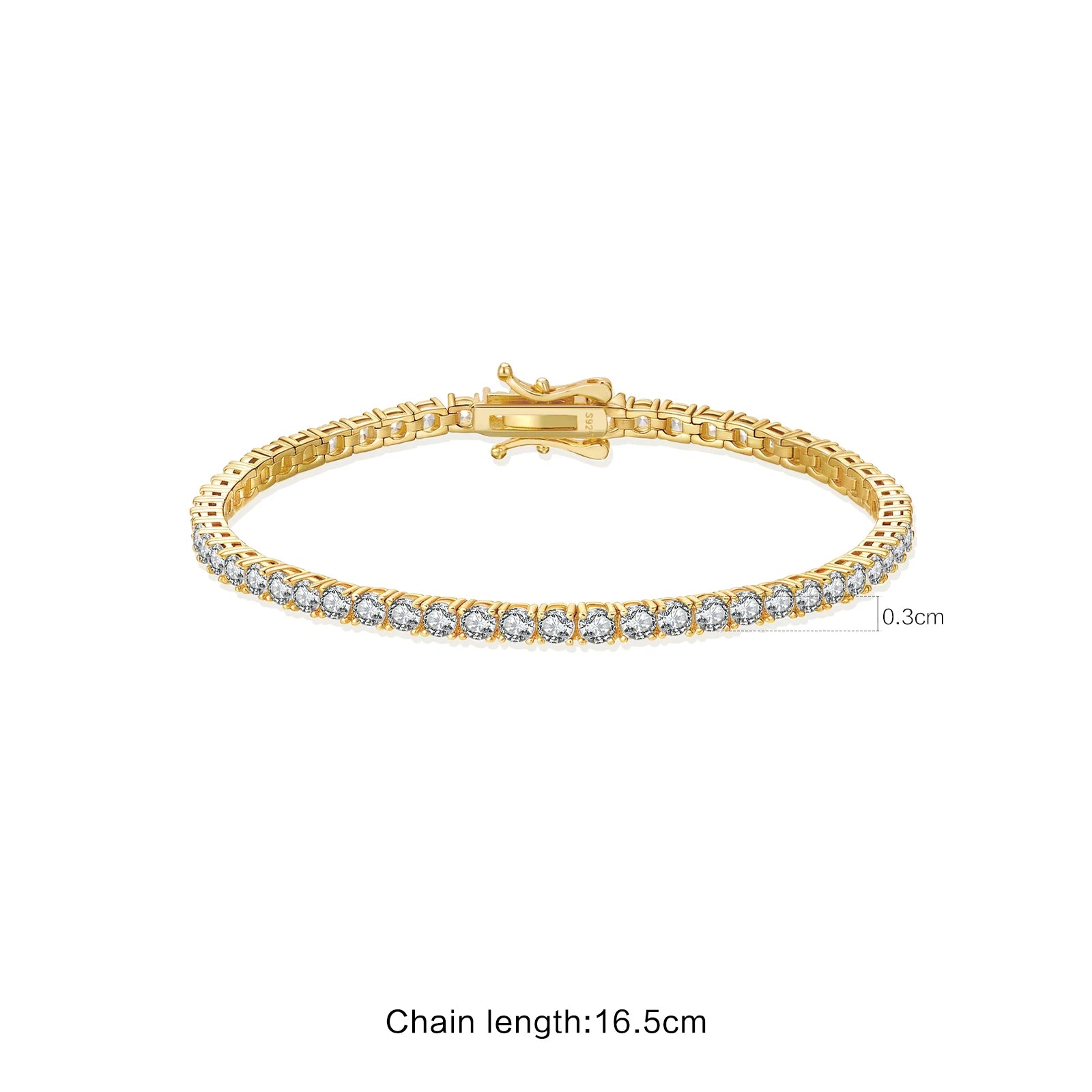 25 Sterling Silver CZ Tennis Bracelet