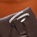 Dazzling CZ Circle Adjustable Ring