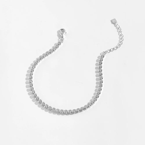 925 Silver Crystal Charm Bracelet
