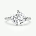 S925 Sterling Silver Pear-Cut Moissanite Ring