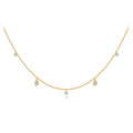 925 Silver Pear Cut Zircon Necklace
