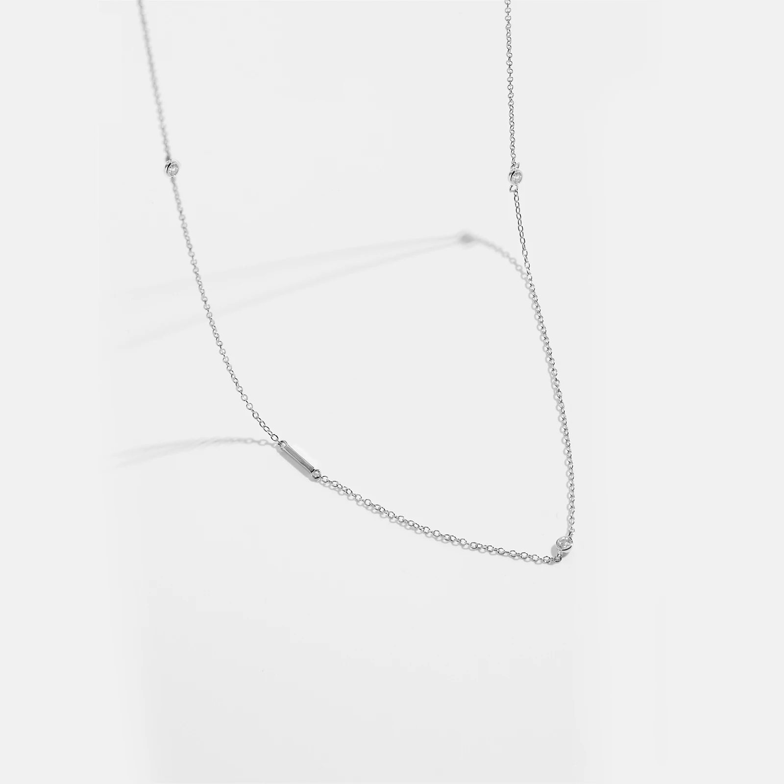 925 Silver Gold Initial Choker