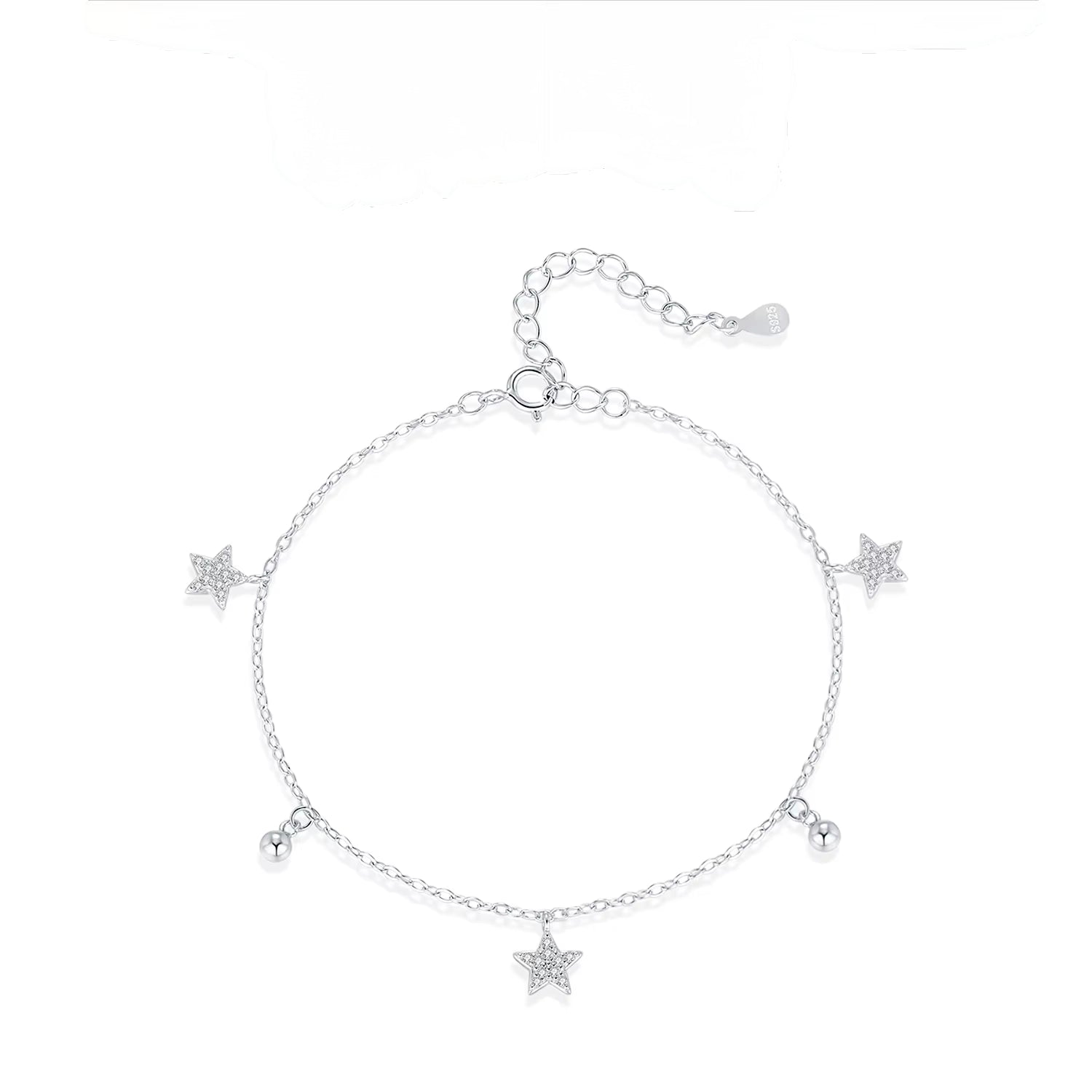 Celestial Star & Bead Charm Bracelet