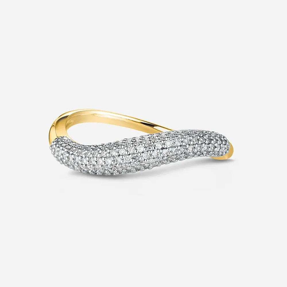 Twisted Moissanite Stackable Ring Set