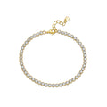 925 Silver Crystal Charm Bracelet