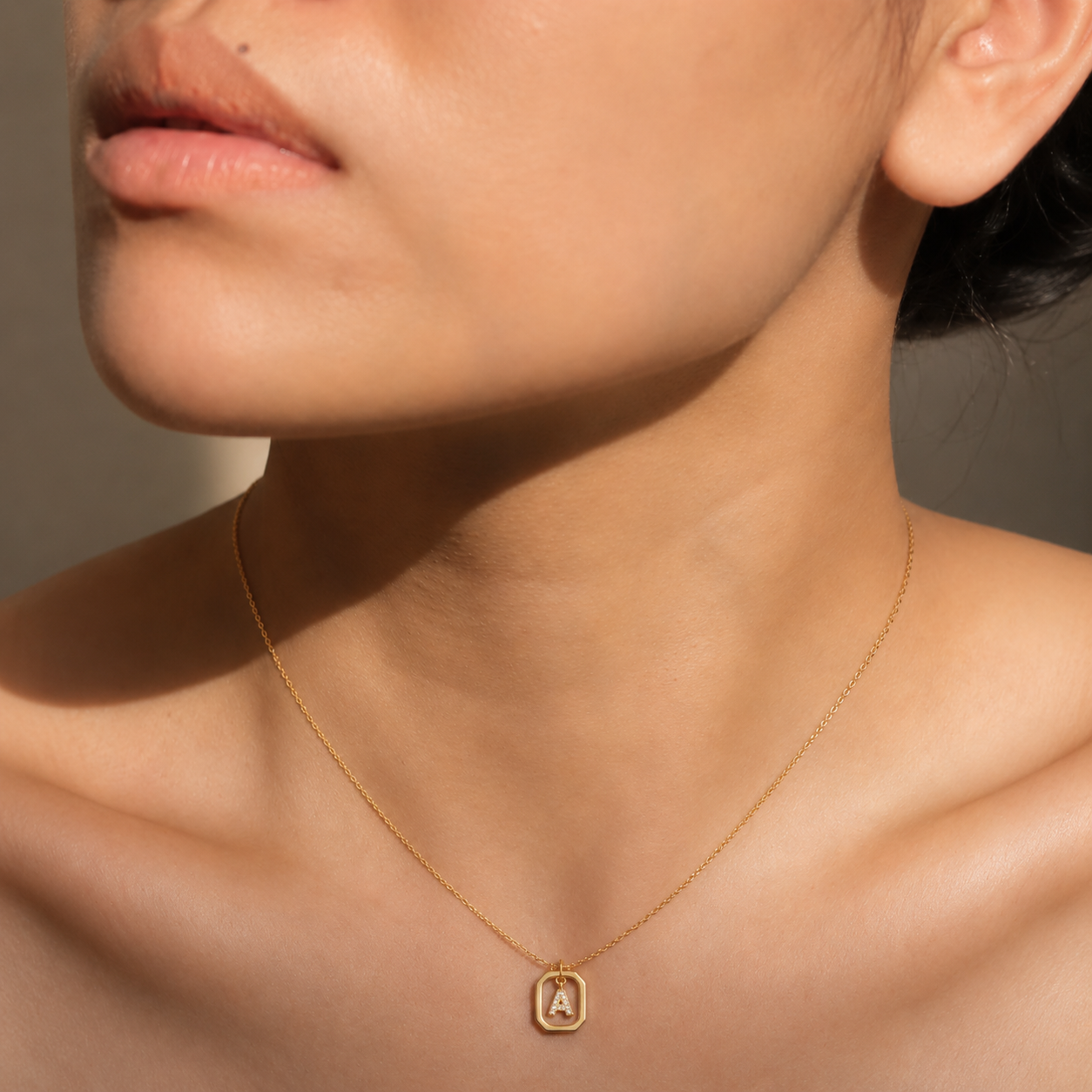 925 Silver Initial Pendant Necklace