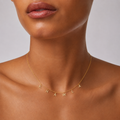 Custom 925 Silver Spaced Letter Necklace